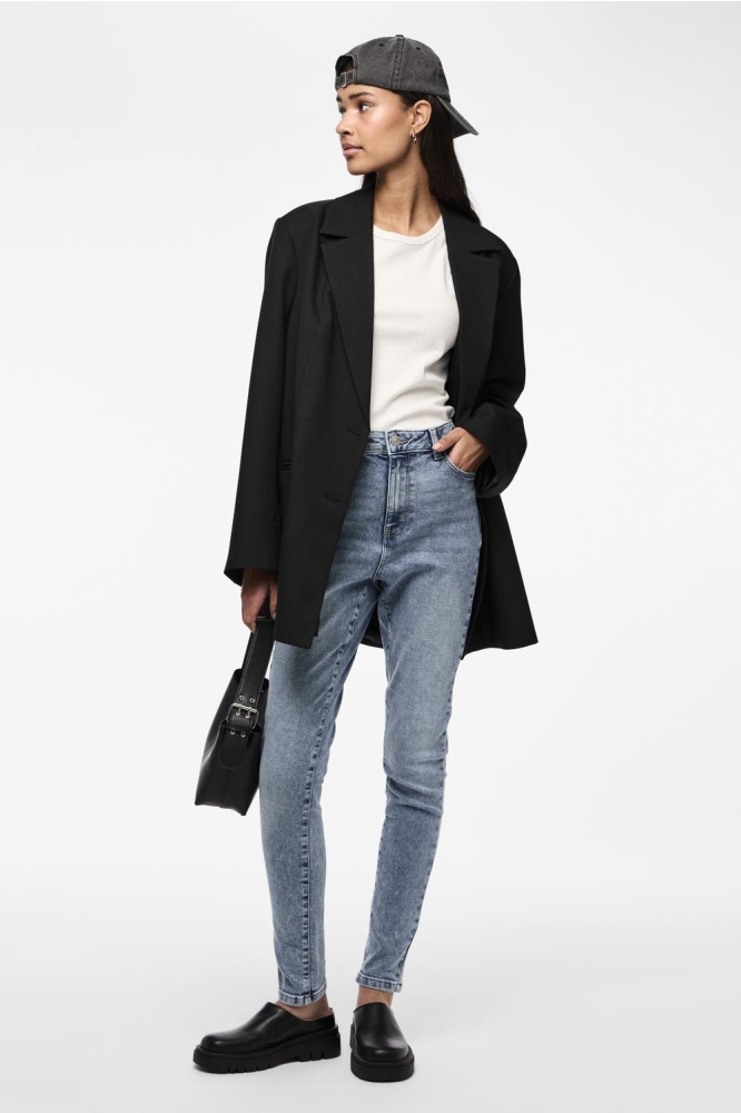PCDANA HW SKINNY JEANS LB302 NOOS 17149273 Light Blue Denim